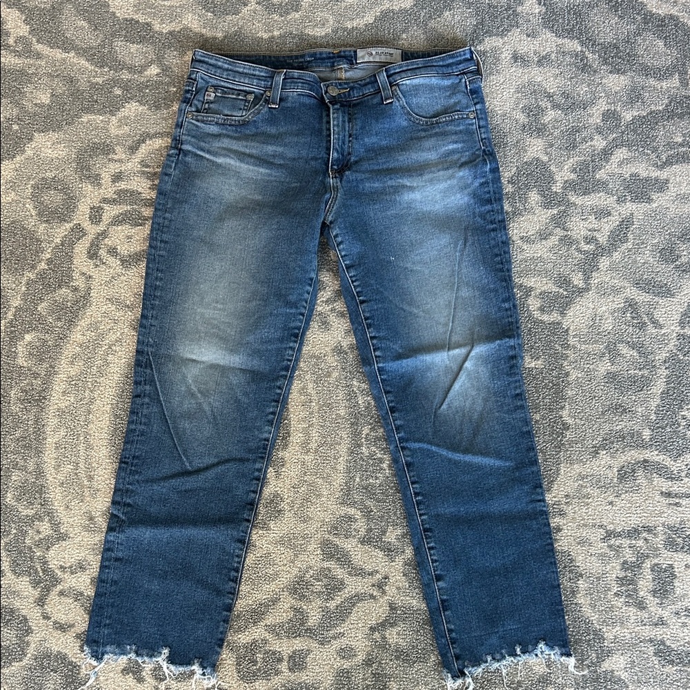 AG Adriano Goldschmied Blue Ankle Jeans
